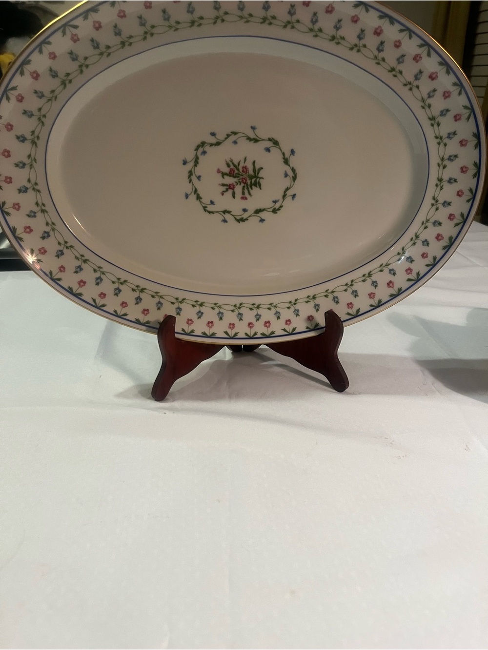 Ceralene Raynaud Limoges Lafayette Large Oval Serving Platter 16 1/2 (RARE)